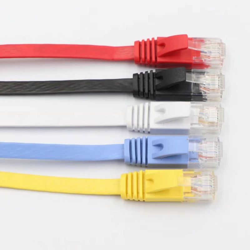 ETL 델타 UL Cat5e Cat6 Rj45 평면 케이블 Rohs 35M 이더네트 네트워크 케이블