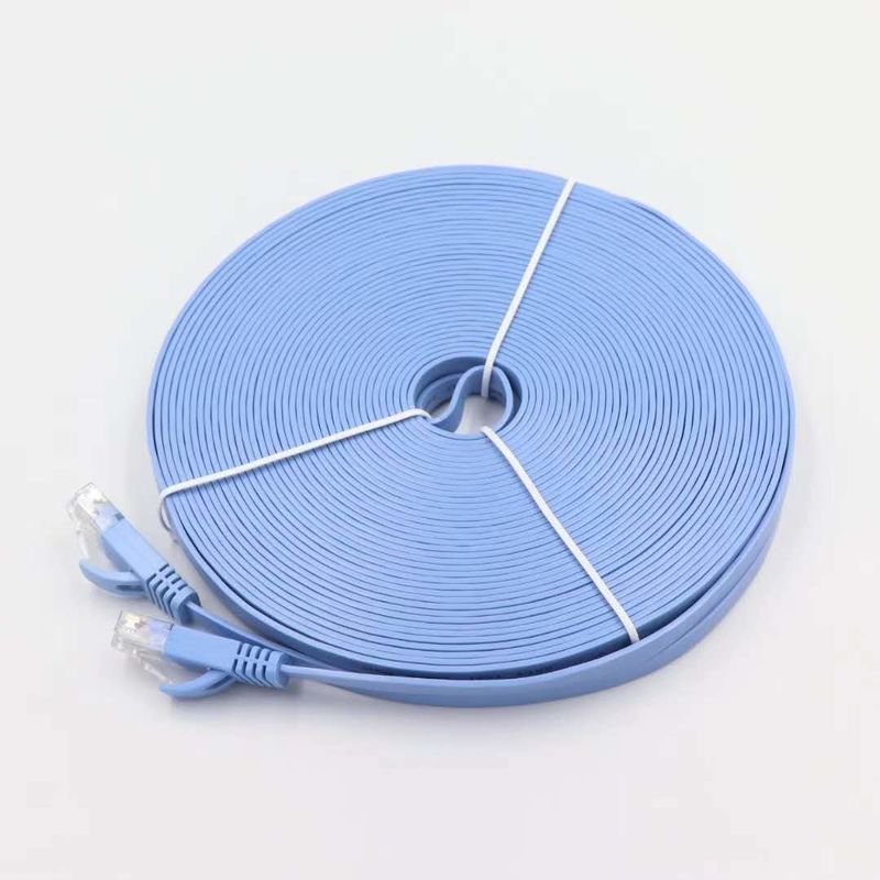 ETL 델타 UL Cat5e Cat6 Rj45 평면 케이블 Rohs 35M 이더네트 네트워크 케이블