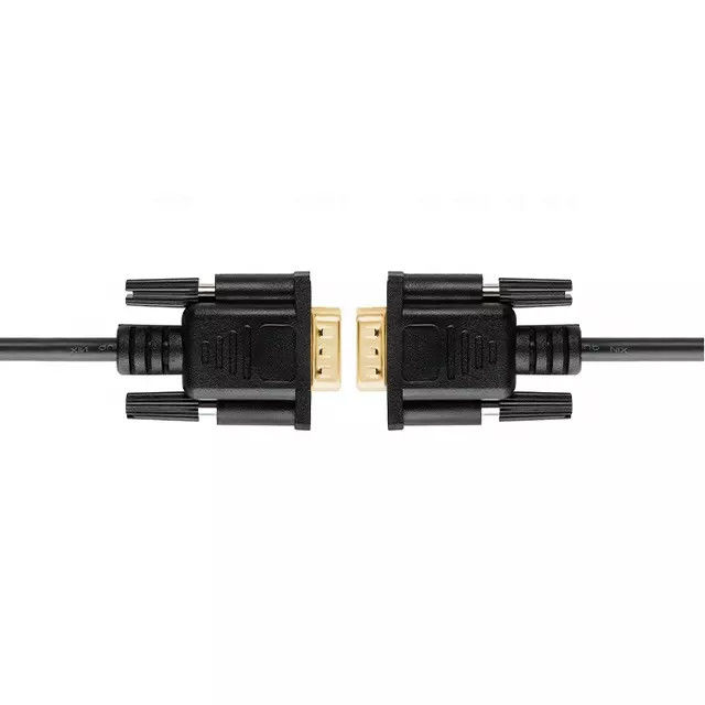 남성 영상 자료 전송 금판에 RS232 DB9 9 Pin 연속되는 케이블 남성