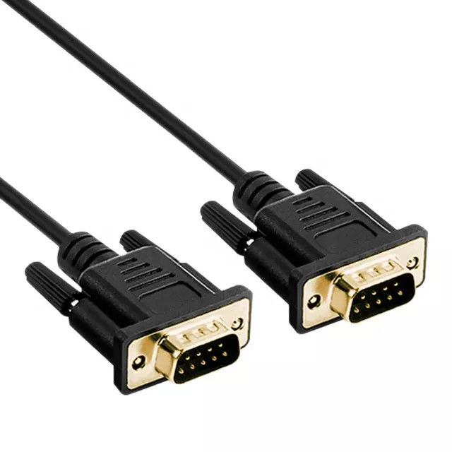 남성 영상 자료 전송 금판에 RS232 DB9 9 Pin 연속되는 케이블 남성
