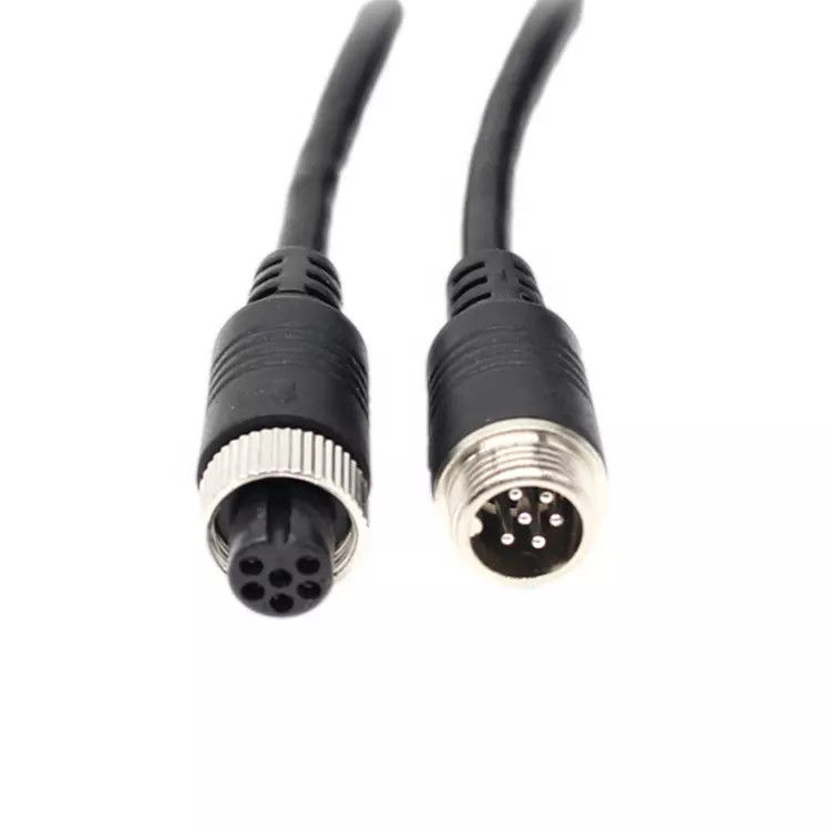니켈 도금 로봇 배선 하네스 M12 4 핀 방수 케이블 커넥터 케이블 OEM