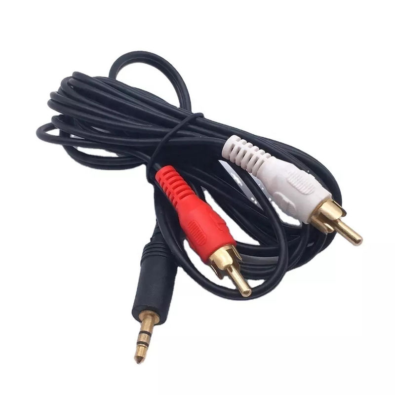 텔레비젼 DVD RCA를 위한 3.5 MM 잭 오디오 영상 케이블에 구리 RCA