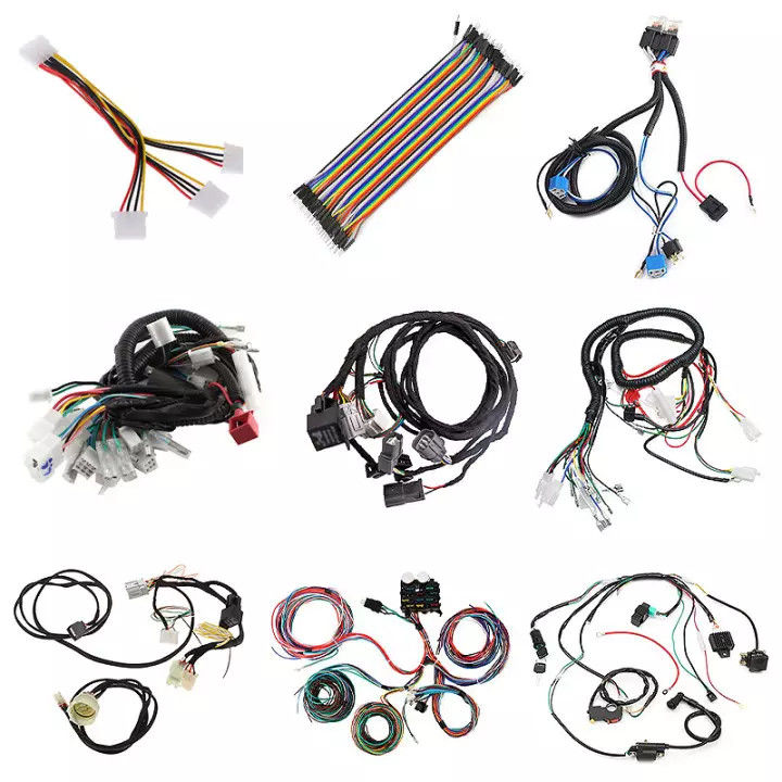 PVC 50 코어 TE Molex 트럭 자동차 와이어 하네스 실버 도금