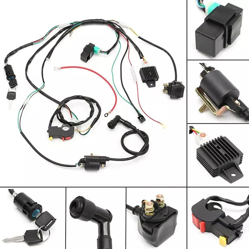 PVC 50 코어 TE Molex 트럭 자동차 와이어 하네스 실버 도금