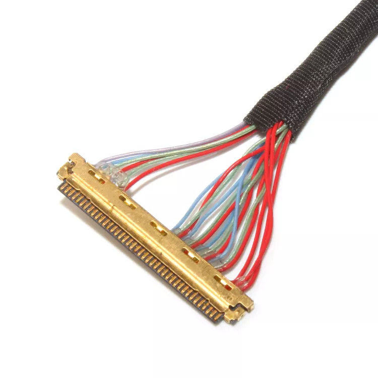 케이블 조립 제조업체 LVDS 케이블 조립 사용자 지정 케이블 제조자 디스플레이와 카메라용 유연한 보호 신호 케이블 공장 직급 사용자 지정 케이블 디자인
