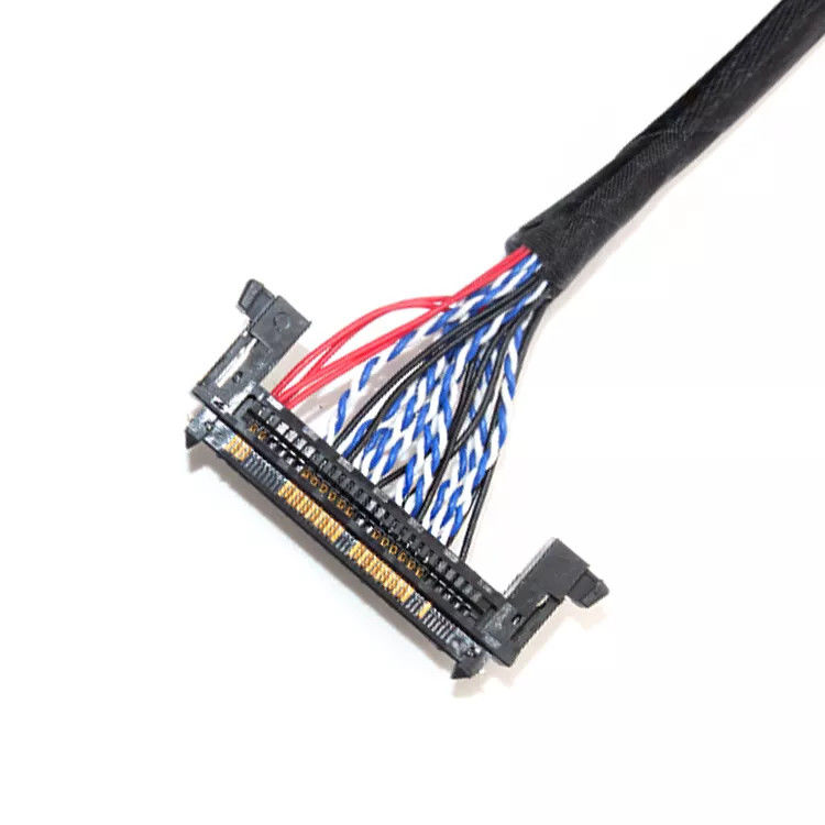 케이블 조립 제조업체 LVDS 케이블 조립 사용자 지정 케이블 제조자 디스플레이와 카메라용 유연한 보호 신호 케이블 공장 직급 사용자 지정 케이블 디자인