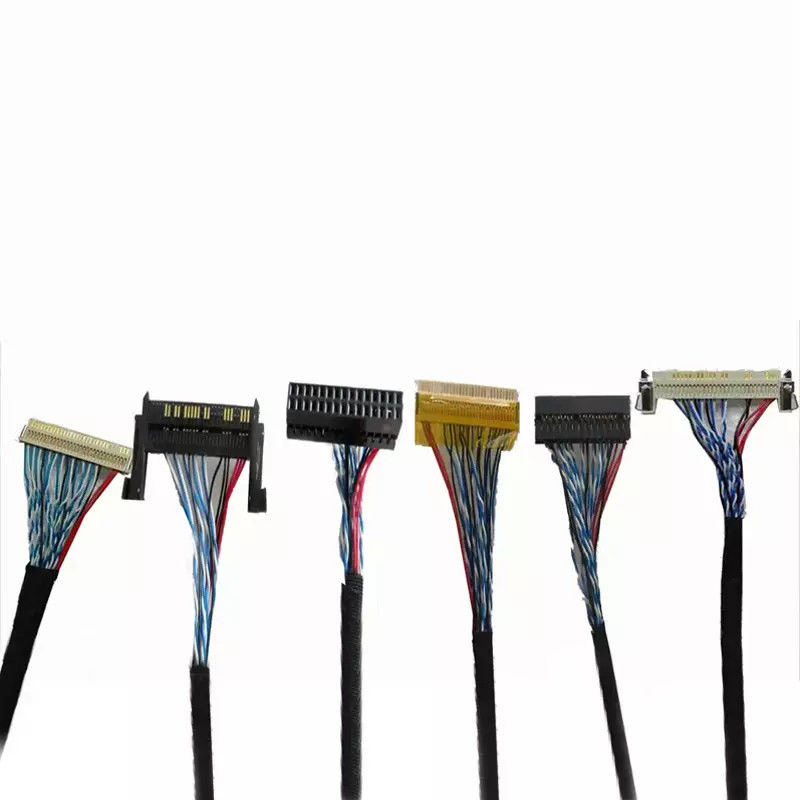 OEM ODM ROHS 0.4mm 피치 LVDS 케이블 30 핀 40 핀 50 핀