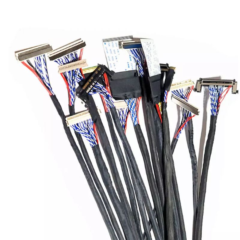 OEM ODM ROHS 0.4mm 피치 LVDS 케이블 30 핀 40 핀 50 핀