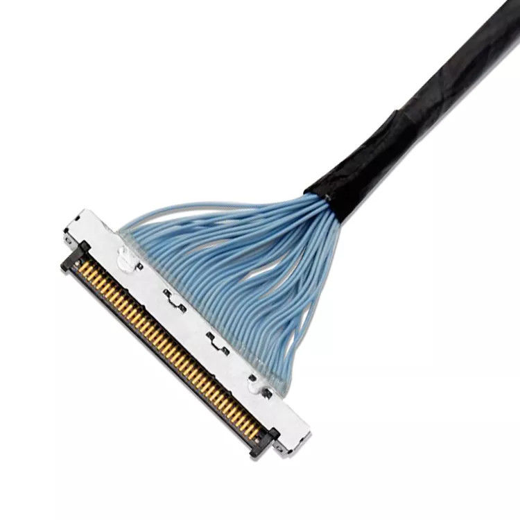 케이블 조립 제조업체 LVDS 케이블 조립 사용자 지정 케이블 제조자 디스플레이와 카메라용 유연한 보호 신호 케이블 공장 직급 사용자 지정 케이블 디자인