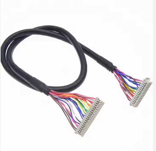 DF13-30DS-1.25C에서 DF14-20S-1.25C LCD 패널 20pin 30pin 40pin 50pin 60pin에 맞춤형 Lvds 케이블 조립