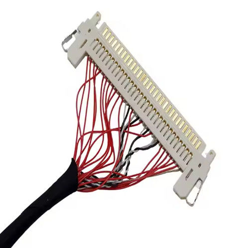HRS DF13-30DS-1.25C ~ DF14-20S-1.25C 20pin 30pin 40pin 50pin 60pin LCD 패널에 맞춤 Lvds 케이블 조립