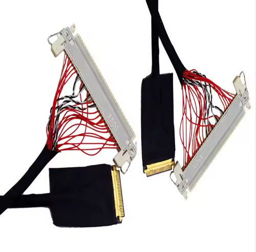 HRS DF13-30DS-1.25C ~ DF14-20S-1.25C 20pin 30pin 40pin 50pin 60pin LCD 패널에 맞춤 Lvds 케이블 조립