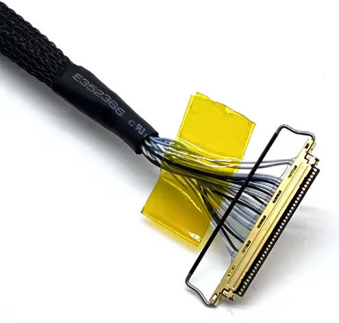 전자 애플리케이션 블랙 커스텀 LVDs 와이어 하번 LCD 케이블 조립 화면 패널