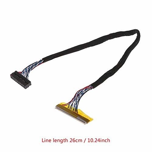 검은색 LVDS 케이블 AWG26-28 와이어 가이드 105C 성능의 등급 온도
