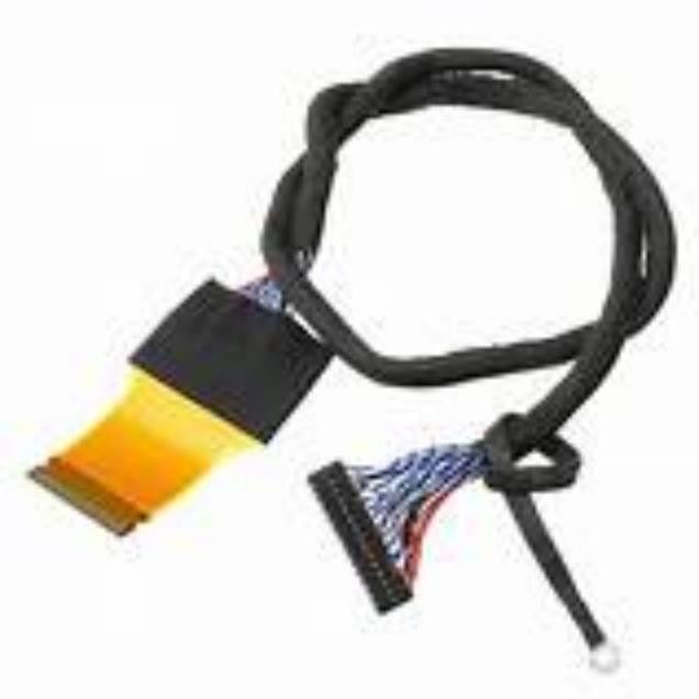LVDS 검은색 저전압 디스플레이 시리즈 케이블 구리 선도자 재료와 105C 등급 온도