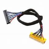 LVDS 검은색 저전압 디스플레이 시리즈 케이블 구리 선도자 재료와 105C 등급 온도