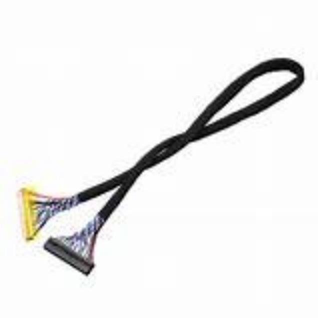 LVDS 검은색 저전압 디스플레이 시리즈 케이블 구리 선도자 재료와 105C 등급 온도