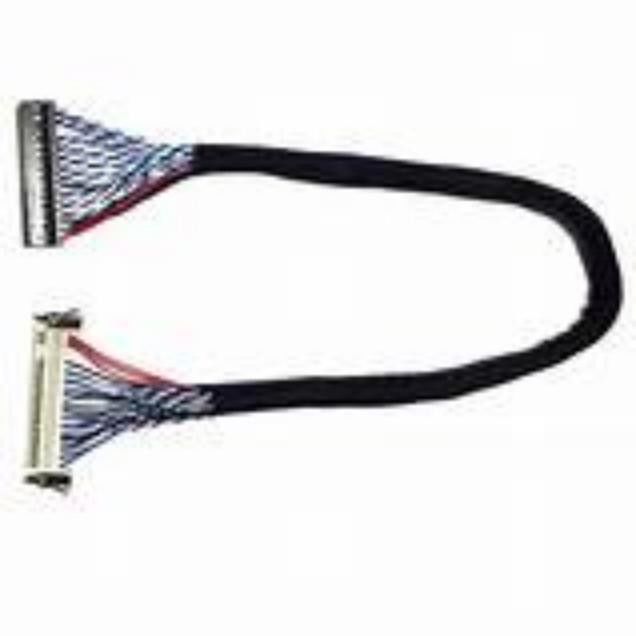 LVDS 검은색 저전압 디스플레이 시리즈 케이블 구리 선도자 재료와 105C 등급 온도