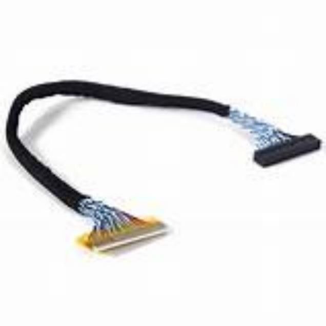 안정 신호 전송 lvds 케이블 집합 저전압 디스플레이 105C 등급 온도 가열 케이블