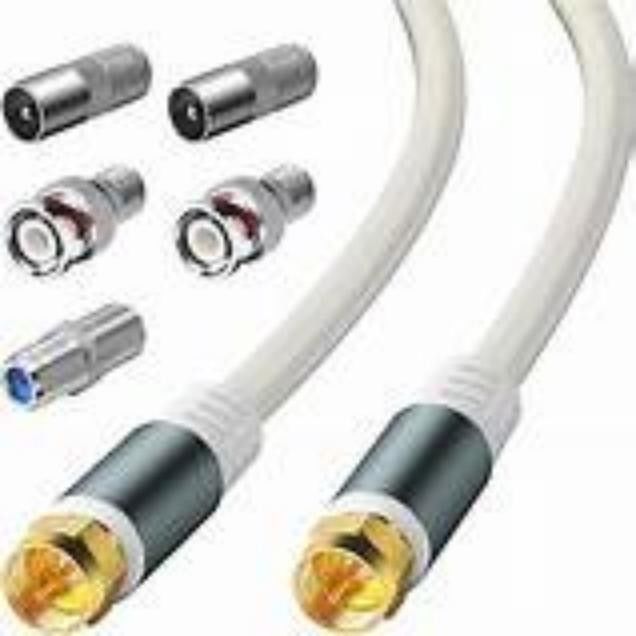 100m의 고전압 코아시얼 케이블, PVC 재킷과 30 오름 이하의 저항을 가진 0-3 GHz 주파수 범위