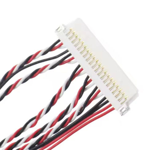 LVDS 허리 플렉서블 케이블 조립 제조 UL VW-1 등급 및 1.0A-2.5A 전류