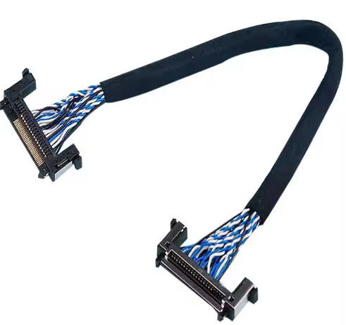 LVDS 허리 플렉서블 케이블 조립 제조 UL VW-1 등급 및 1.0A-2.5A 전류