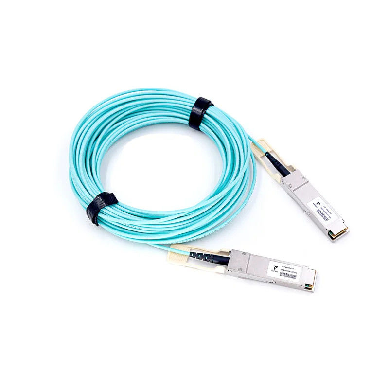 케이블 조립 QSFP-40G 100G 200G 1m 2m 3m 5m 10m OM2 OM3 OM4 AOC 액티브 옵틱스 커스텀 케이블 QSFP+ QSFP28 QSFP56 QSFP-DD