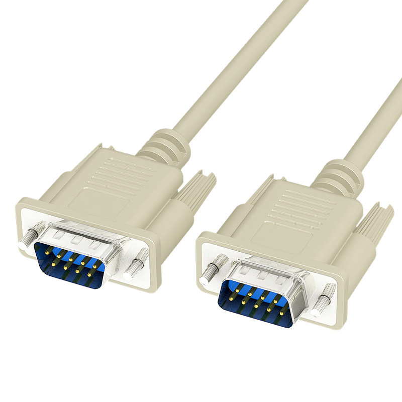 DB9 RS232 커넥터 스트레이트 스루 및 크로스오버 시리얼 링크 맞춤 케이블 어셈블리, 숙련된 와이어 하네스 제조업체 제작