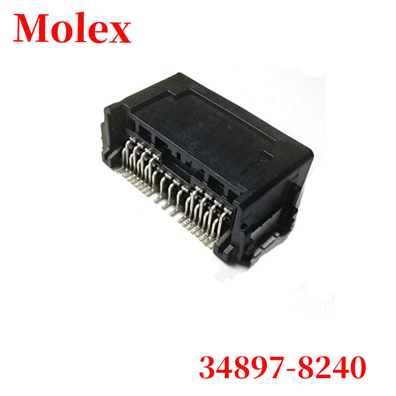 MOLEX 34897-8240 Mini50 시리즈 24회로 듀얼 로우 직각 SMT 와이어-보드 커넥터 정품