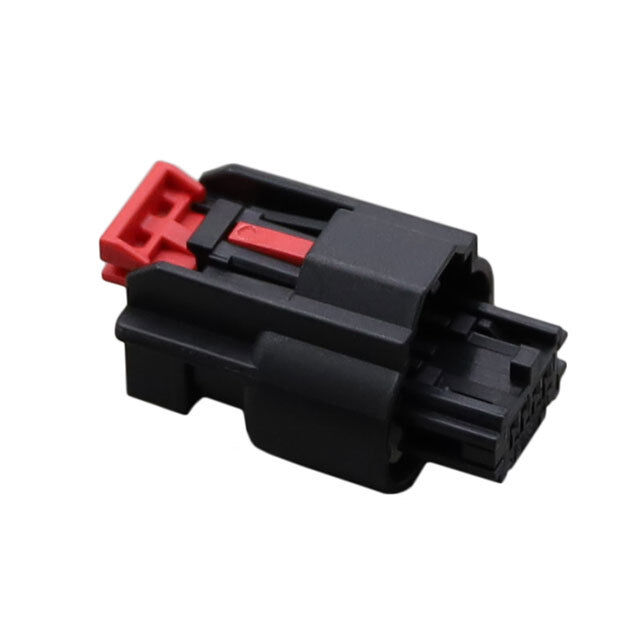 Molex 34967-4021 4핀 검정색 자동차 커넥터 하우징(빨간색 잠금 클립 포함), 원래 Molex 커넥터