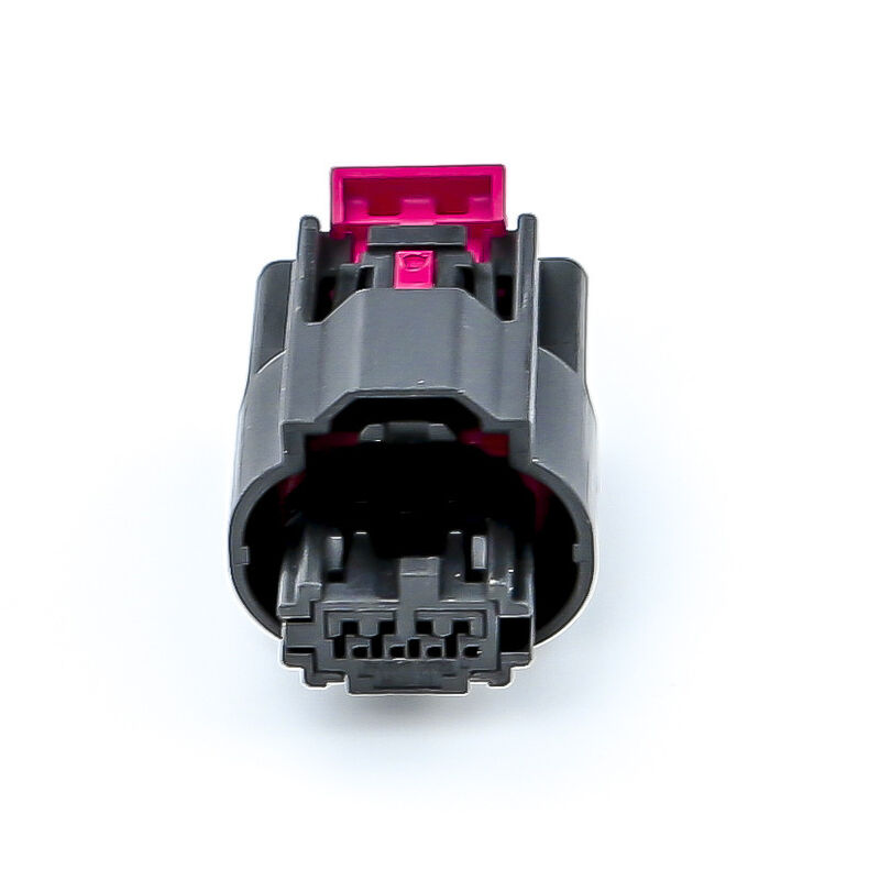 Molex 34967-4021 4핀 검정색 자동차 커넥터 하우징(빨간색 잠금 클립 포함), 원래 Molex 커넥터