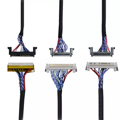 OEM ODM ROHS 0.4mm 피치 LVDS 케이블 30 핀 40 핀 50 핀