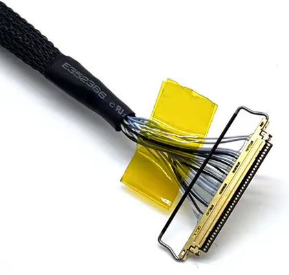 전자 애플리케이션 블랙 커스텀 LVDs 와이어 하번 LCD 케이블 조립 화면 패널