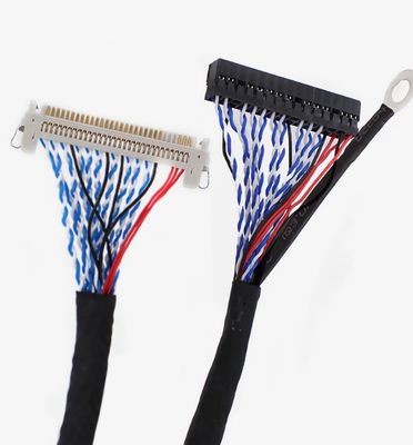 105C 검은색 LVDS 케이블 AWG26-28 와이어 가이드 및 UL VW-1 불화성