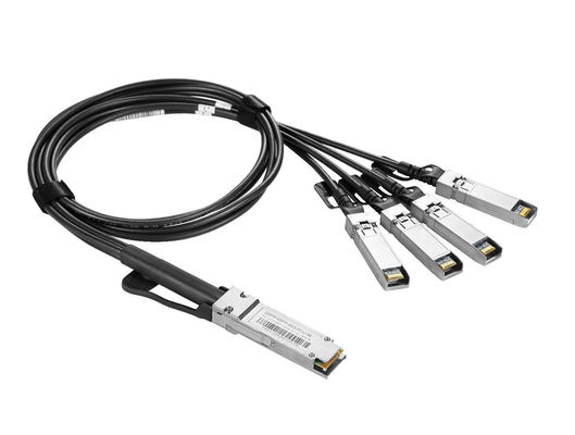 케이블 조립자 Dac 1m 30awg 직결 케이블 QSFP-40G SFP 10g-1m 수동 40g Qsfp+To 4*Sfp+ 4x10gsfp+ Breakout Twinax